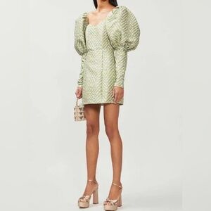 ROTATE Birger Christensen Oksana
Visit >
Jacquard Mini Dress - GREEN